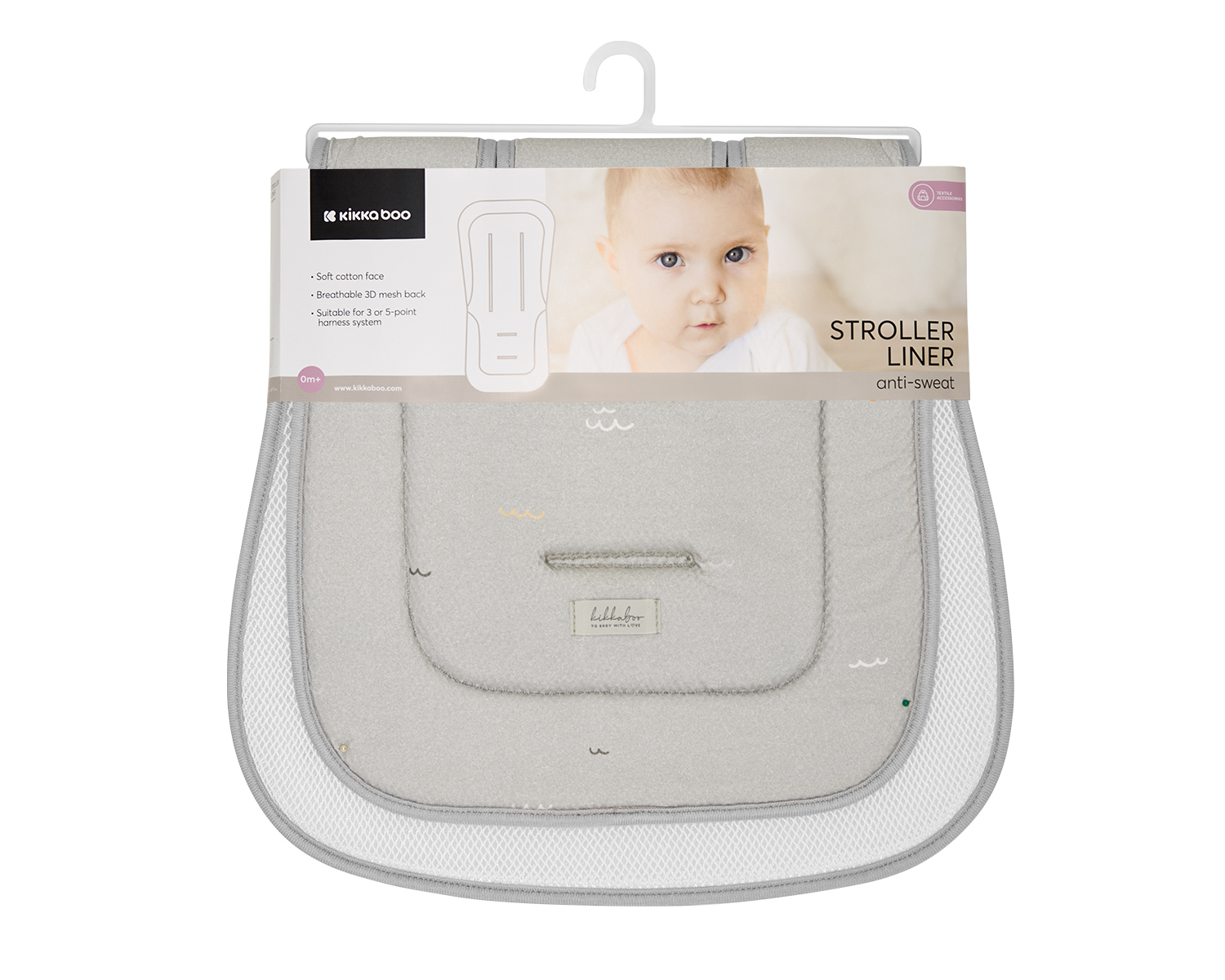 KIKKABOO Sedací podložka do kočárku Seally Me
