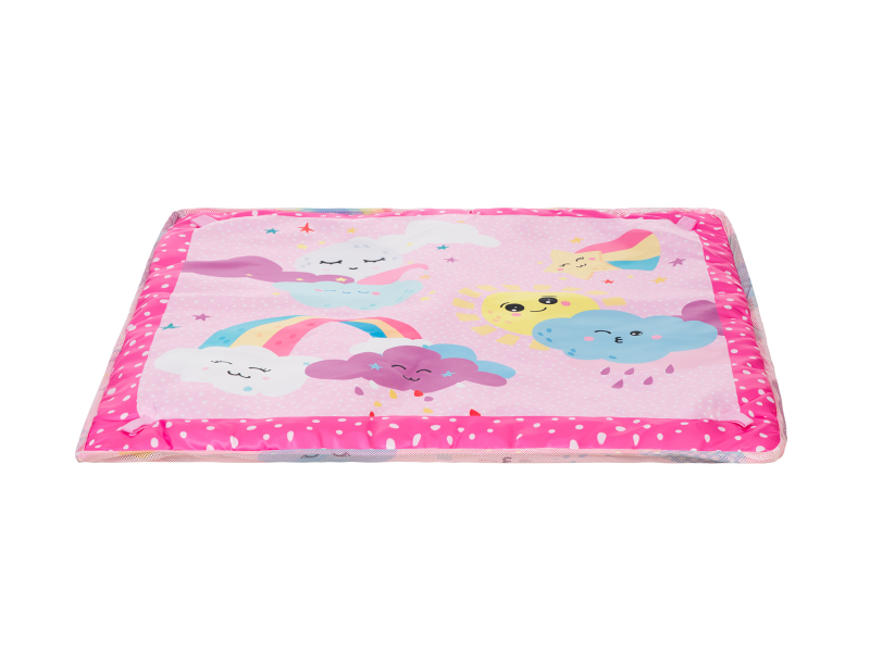 Hrací deka s hrazdou a míčky Pink Sky