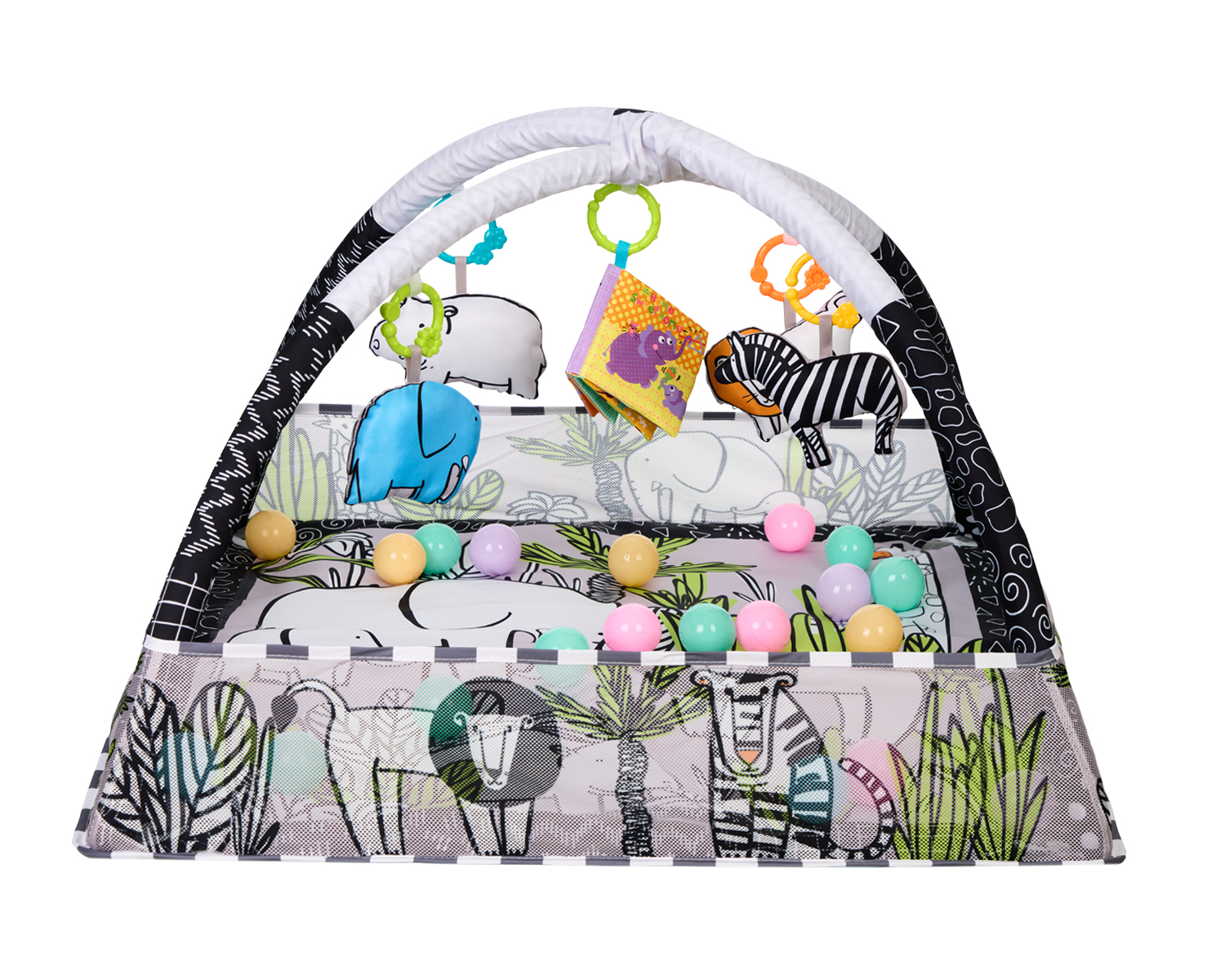Hrací deka s hrazdou a míčky Jungle