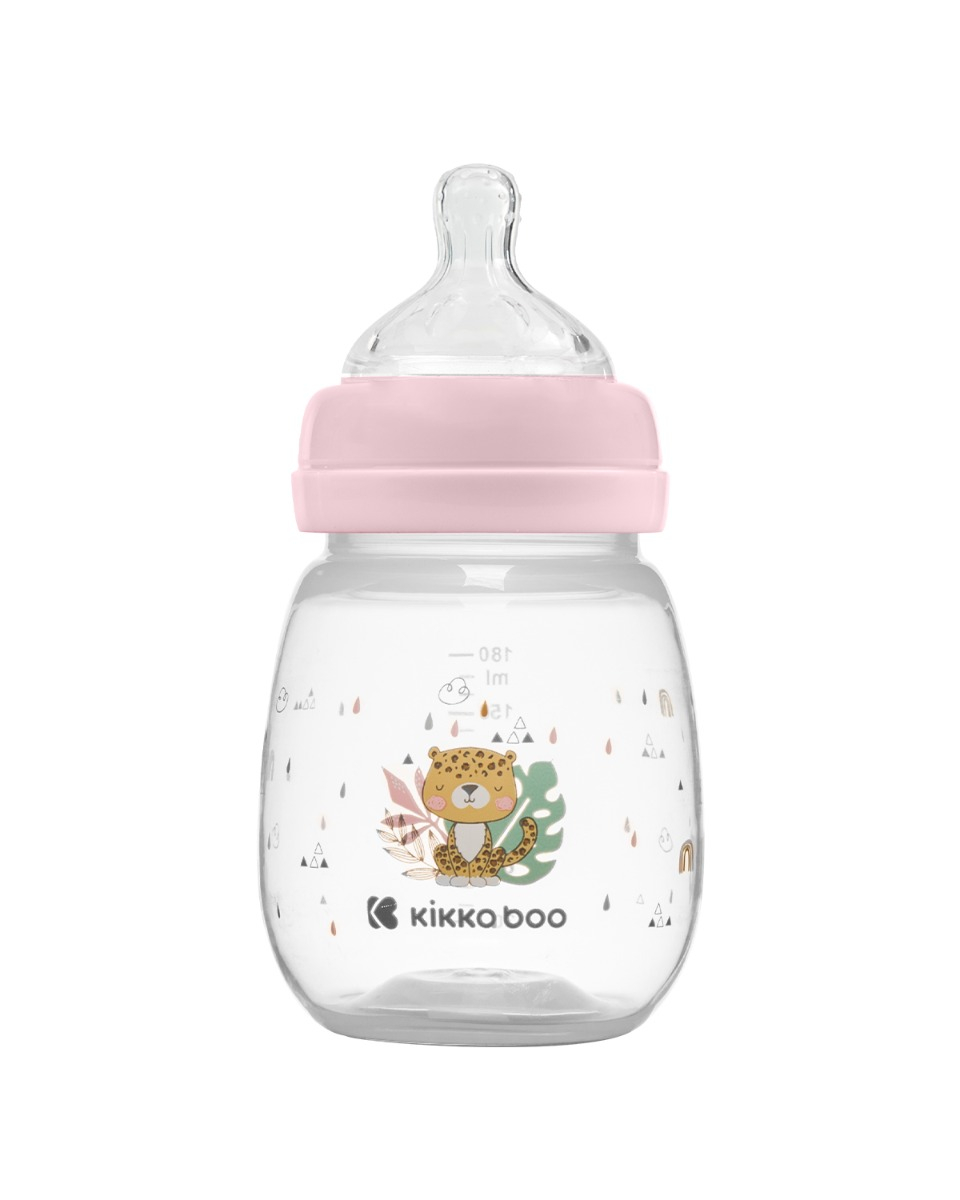 Kojenecká láhev 180ml 3m+ Savanna Pink