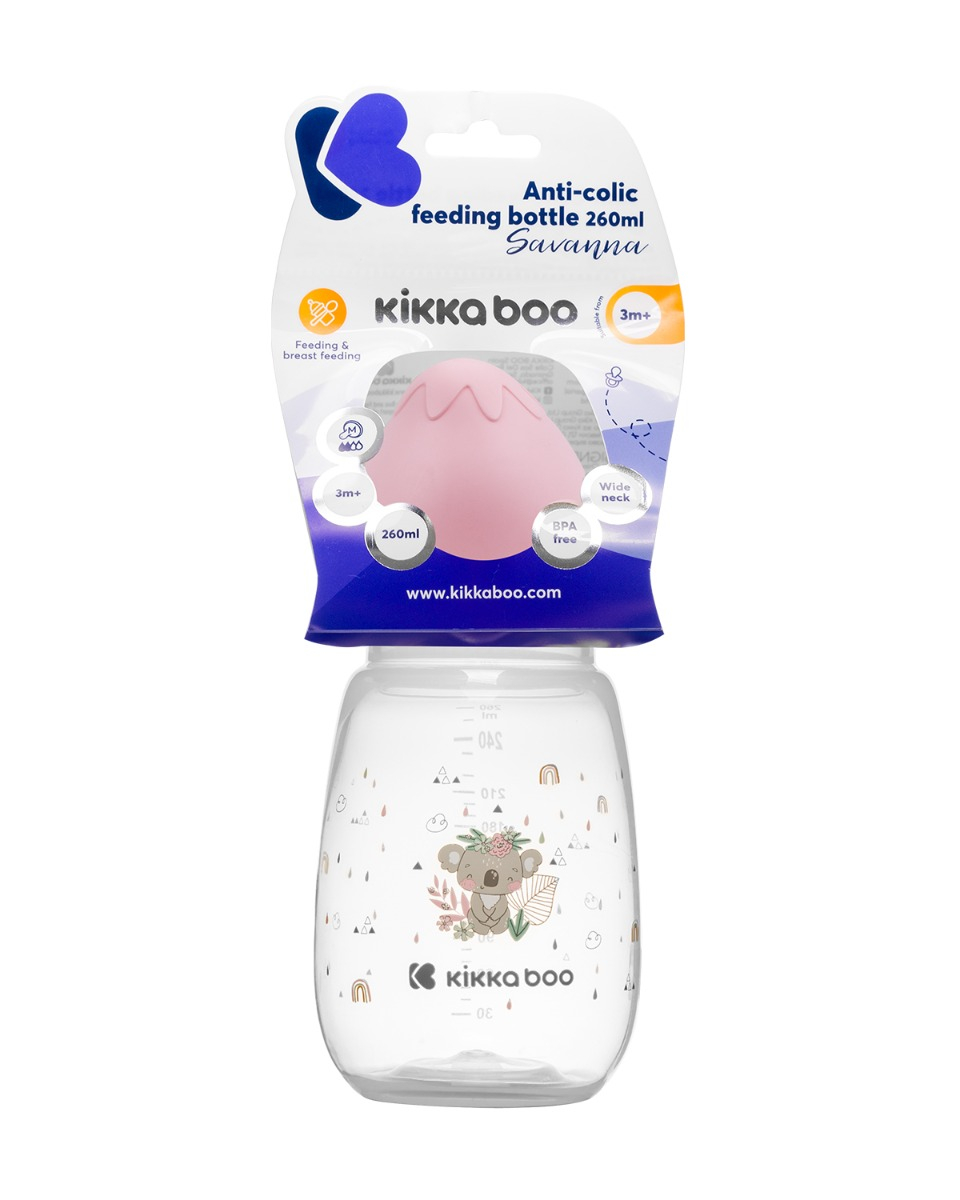 Kojenecká láhev 260ml 3m+ Savanna Pink