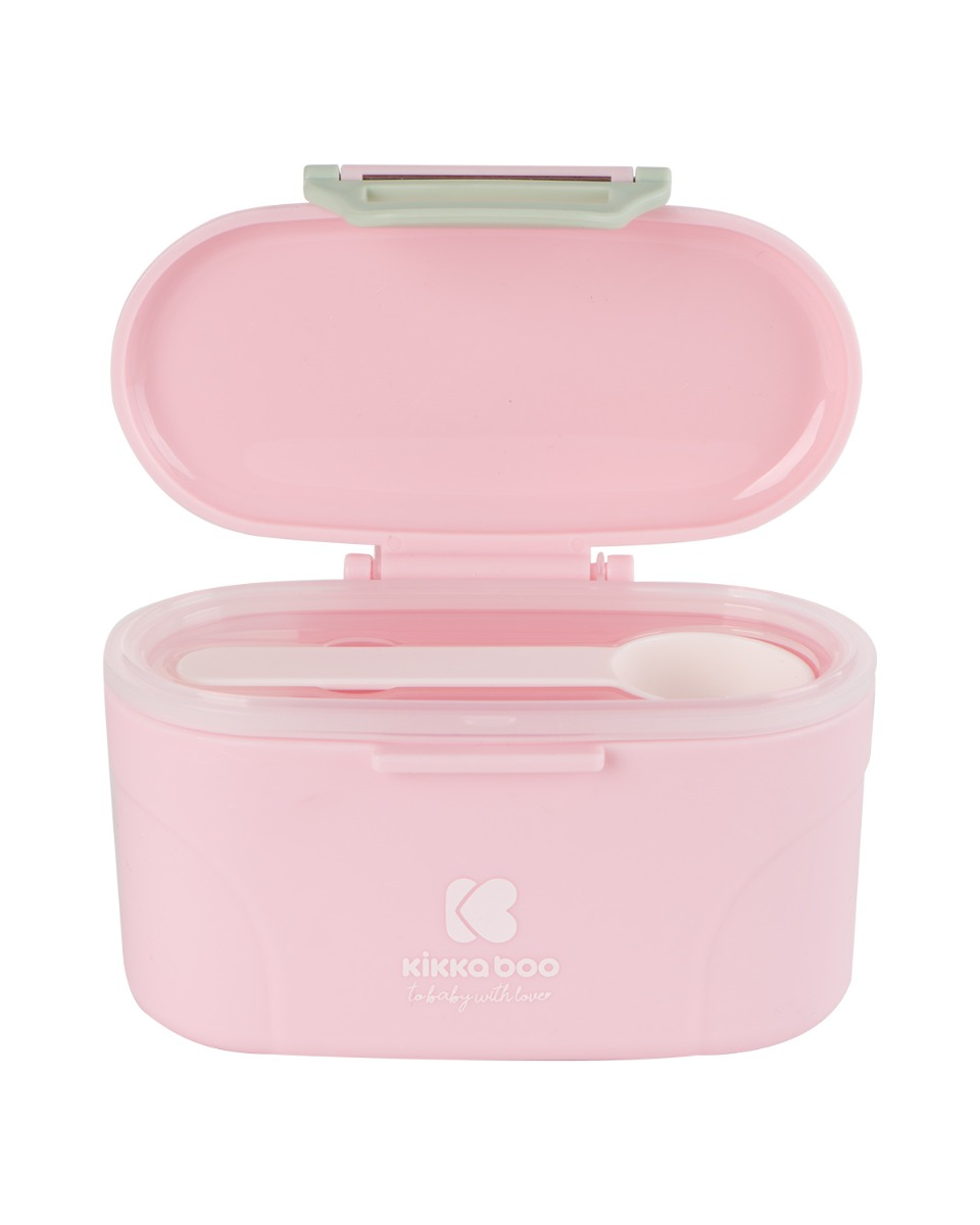KIKKABOO Zásobník na sušené mléko s odměrkou 130g Pink