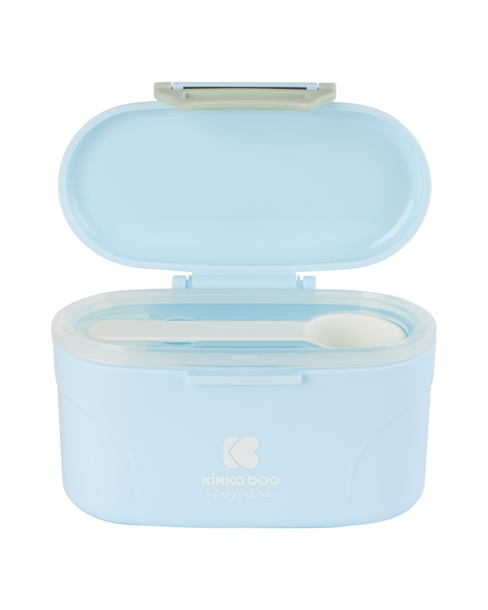 KIKKABOO Zásobník na sušené mléko s odměrkou 130g Blue