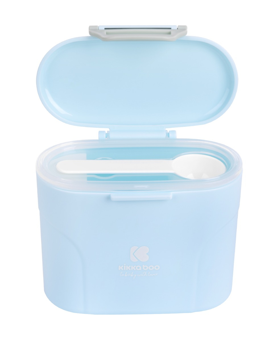 KIKKABOO na sušené mléko s odměrkou 160g Blue
