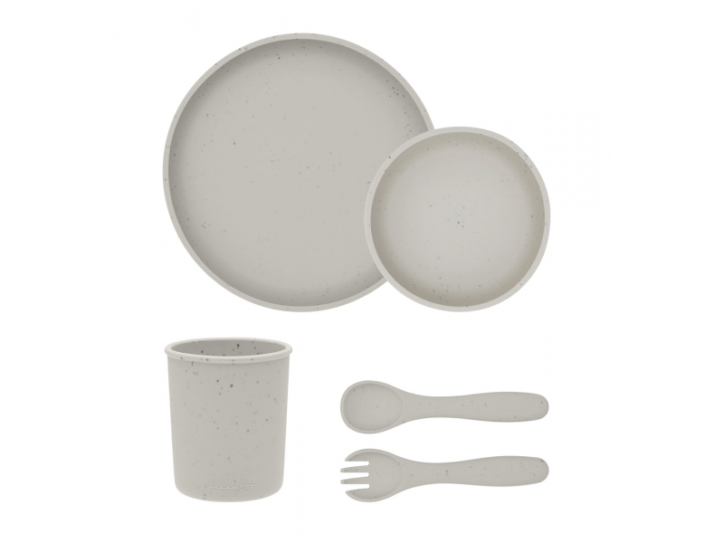 Jídelní sada 5-dílná Platinum Silicone Sand