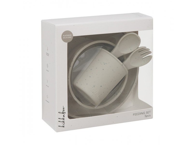 Jídelní sada 5-dílná Platinum Silicone Sand