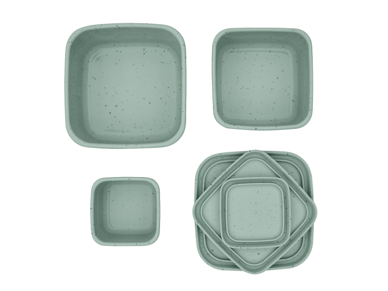 Sada boxů na svačinu 3 ks Platinum Silicone Sage