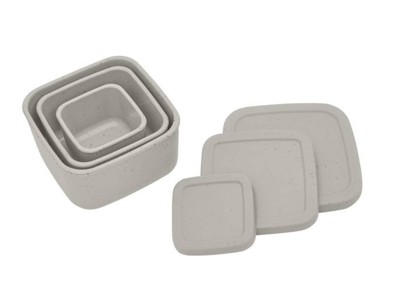 Sada boxů na svačinu 3 ks Platinum Silicone Sand