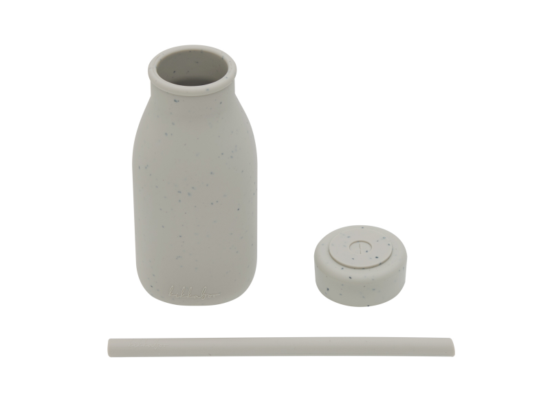 Láhev s brčkem Platinum Silicone Sand