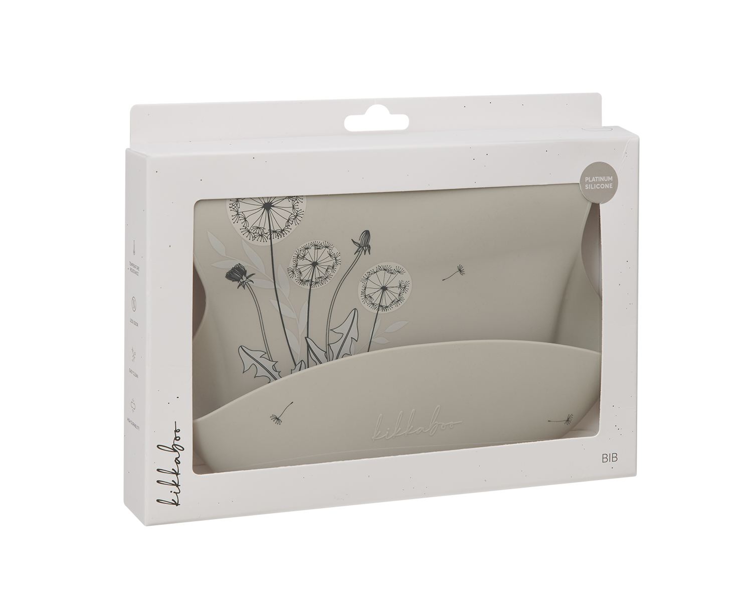 KIKKABOO Bryndák s kapsou Platinum Silicone Flora Sand