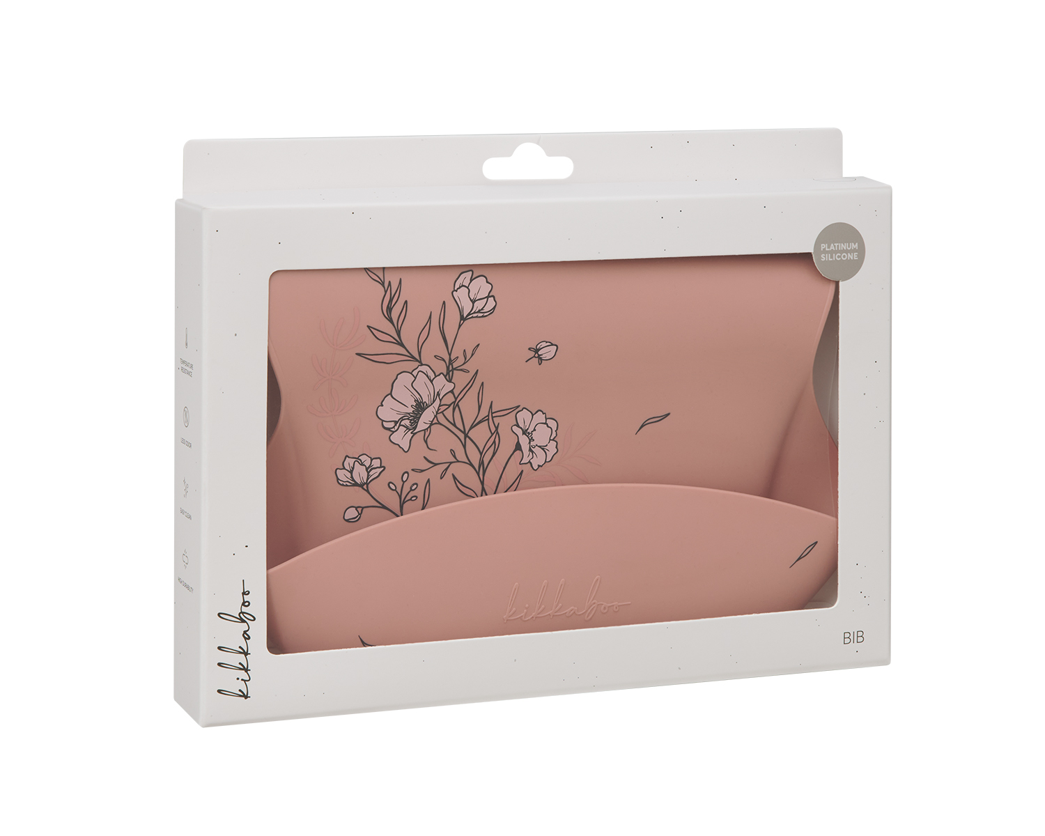 KIKKABOO Bryndák s kapsou Platinum Silicone Flora Blush