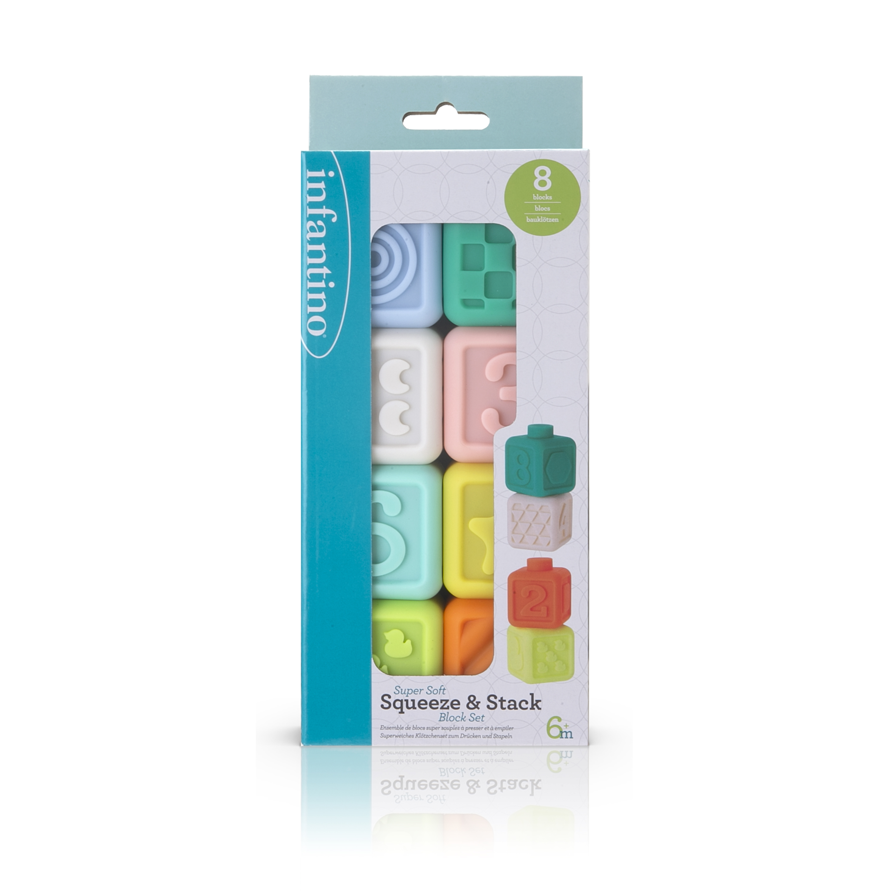 Infantino Kostky Squeeze & Stack 8 ks