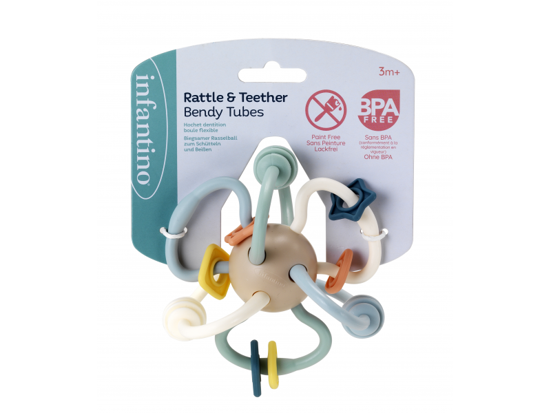 Chrastítko s kousátky Bendy Tubes