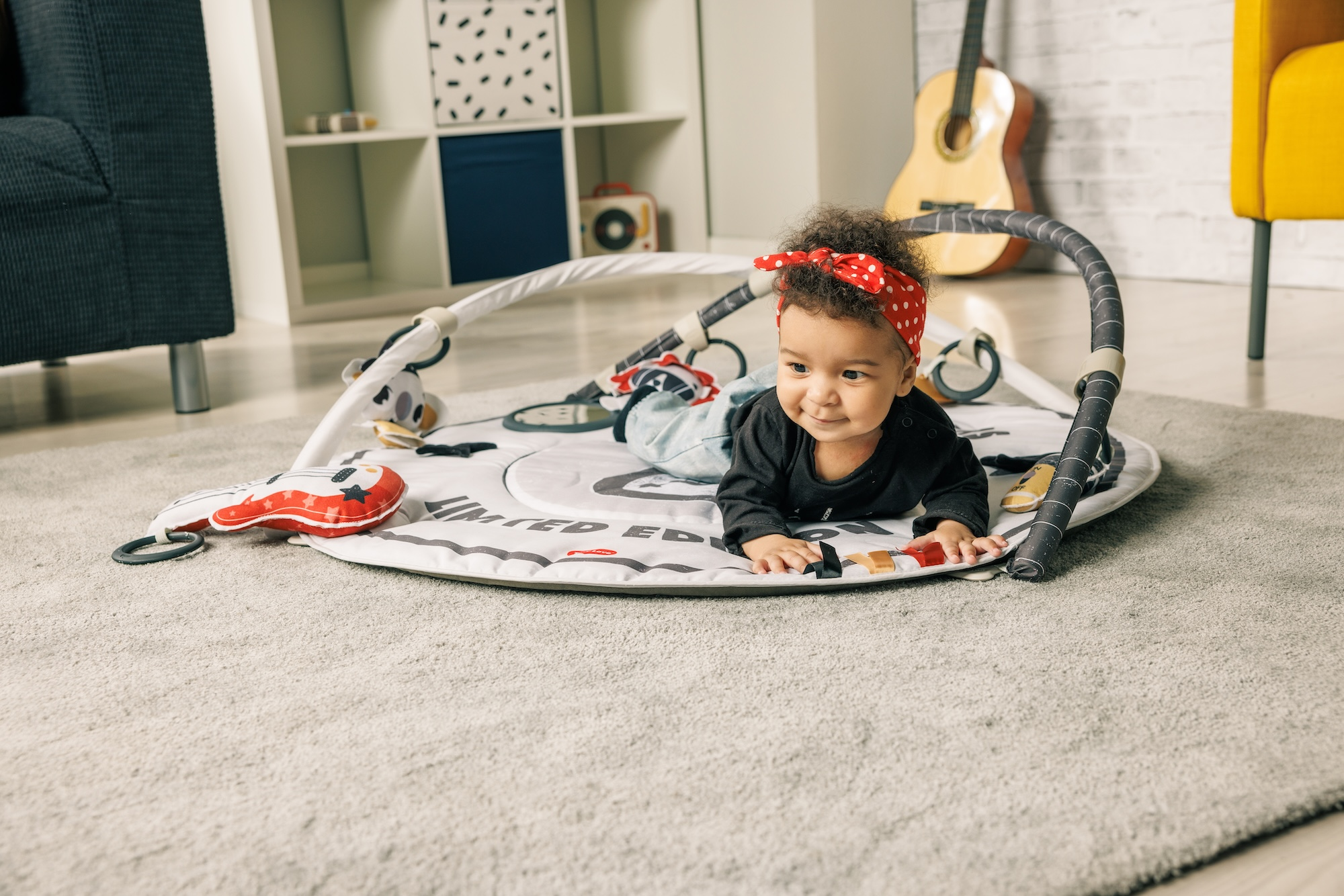 Hrací deka s hrazdou Gymini Tiny Rockers