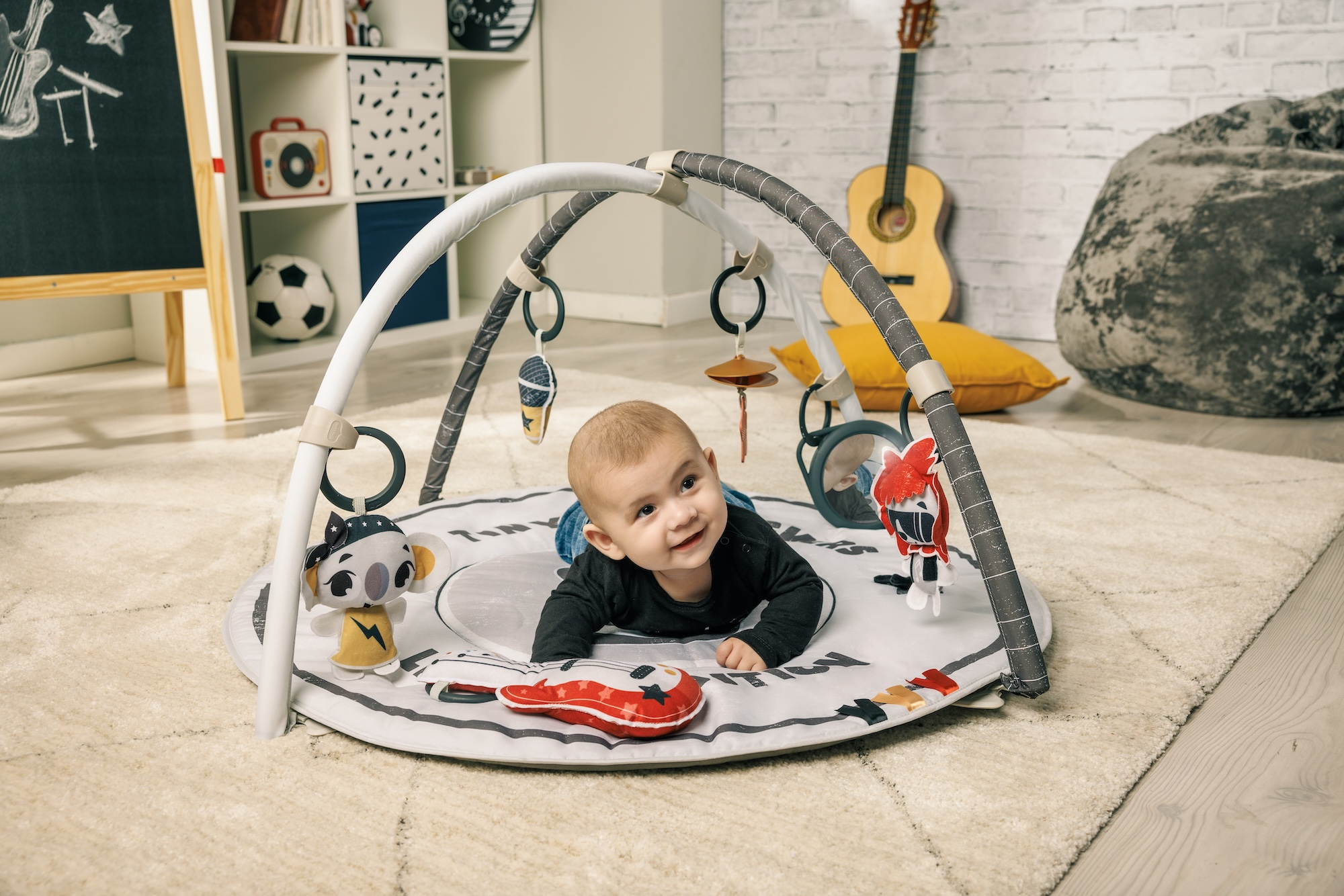 Hrací deka s hrazdou Gymini Tiny Rockers