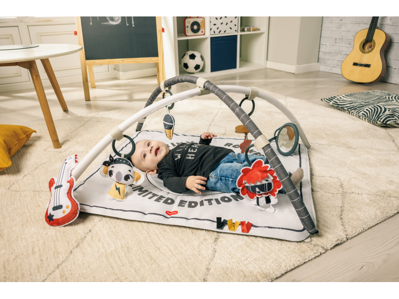 Hrací deka s hrazdou čtvercová Gymini Tiny Rockers