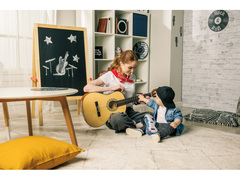 Hudební kytara textilní Tiny Rockers