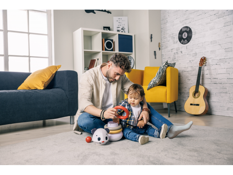 Hudební pyramida s kroužky Tiny Rockers Panda