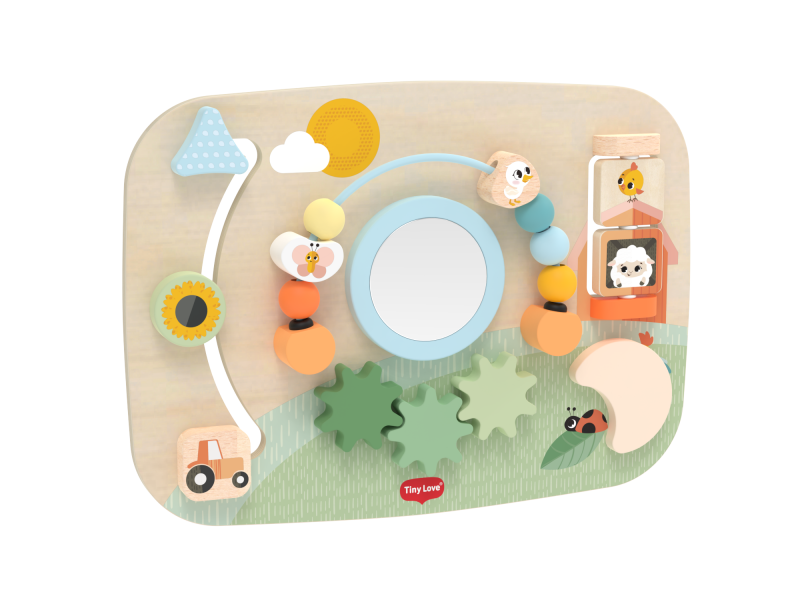 Pult s aktivitami dřevěný Farmers Funday