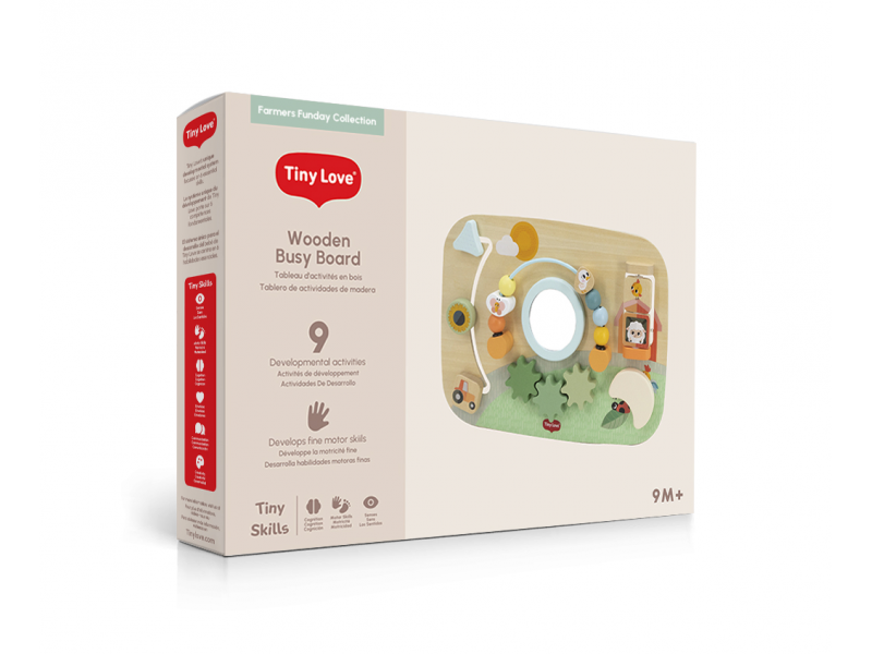Pult s aktivitami dřevěný Farmers Funday
