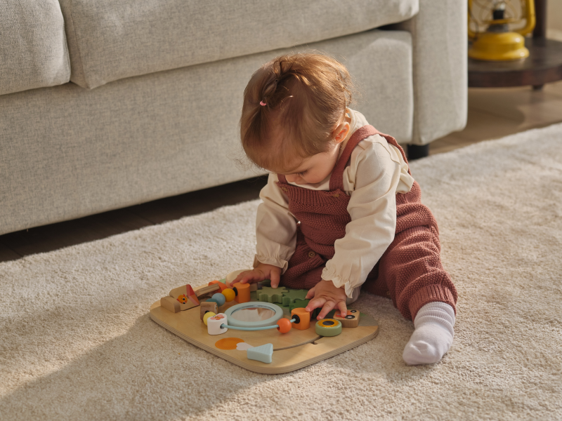 Pult s aktivitami dřevěný Farmers Funday