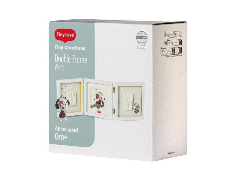 Dřevěný rámeček pro otisk Double Frame White Tiny Creations