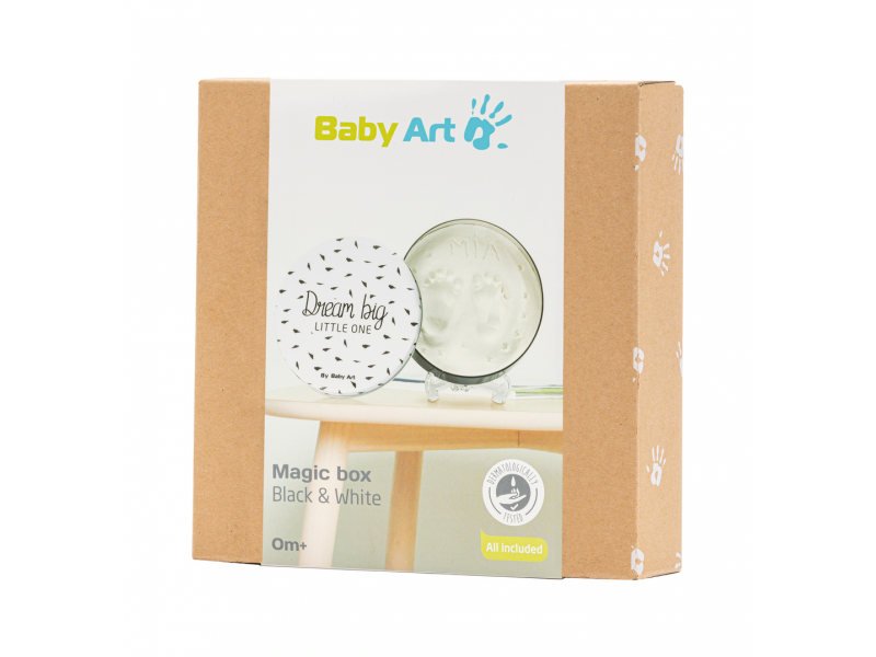 Rámeček s víkem pro otisk Magic Box Round Black & White