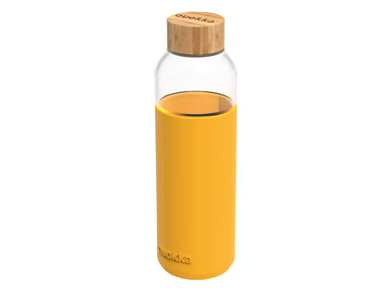 Quokka Sklenená fľaša Flow Yellow 660 ml