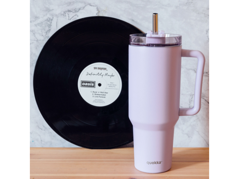 Nerezový termohrnek s brčkem Stream Purple 1200 ml