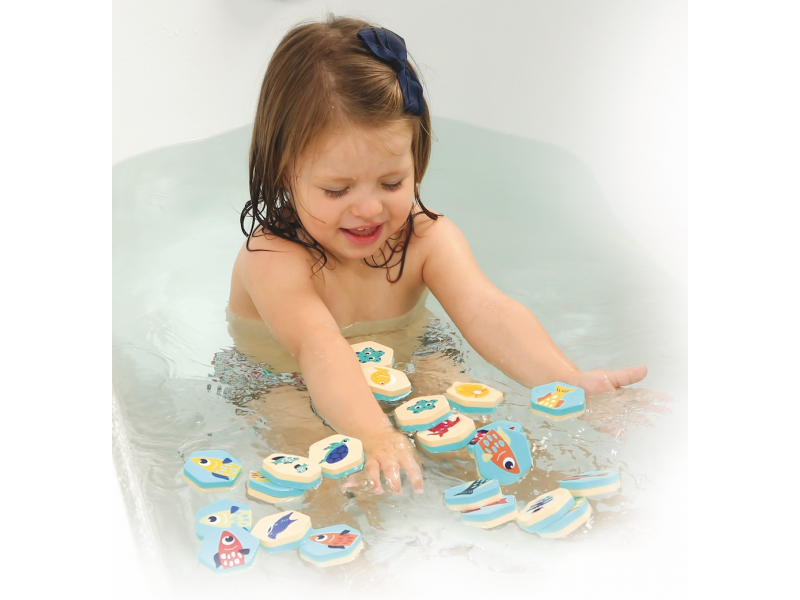 Pěnové pexeso do vany Podmořský svět 24 ks