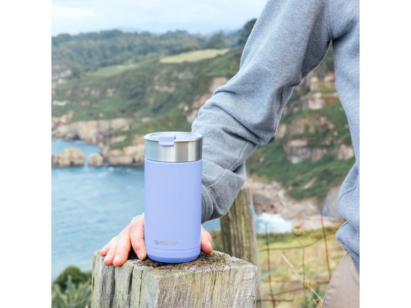 Nerezový termohrnek se sítkem Boost Denim Blue 400 ml