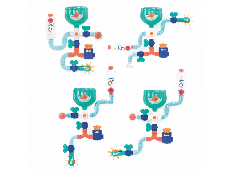 Vodní mlýnek s potrubím Medvídek