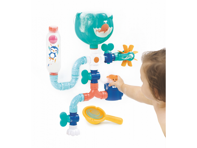 Vodní mlýnek s potrubím Medvídek