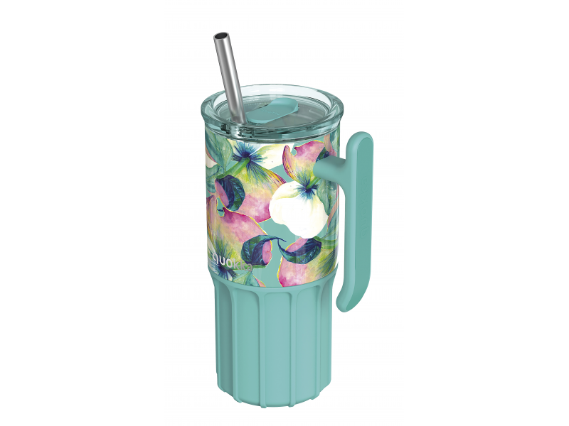 Nerezový termohrnek s brčkem Umi Waterfall Garden 720 ml