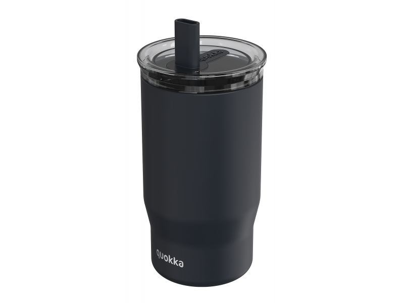 Nerezový termohrnek s brčkem Mist Black 720 ml