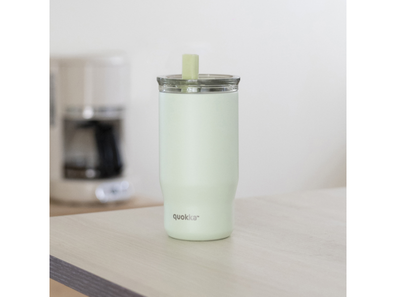 Nerezový termohrnek s brčkem Mist Pastel Green 720 ml