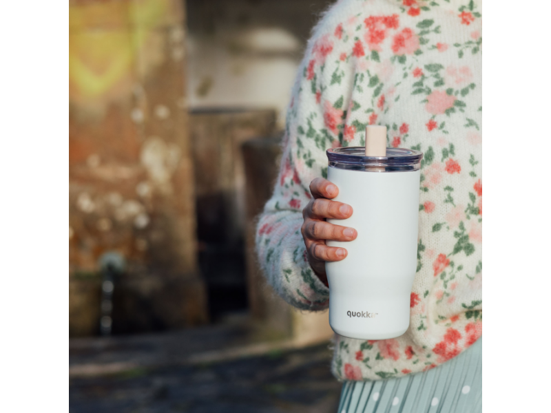 Nerezový termohrnek s brčkem Mist Ivory 720 ml