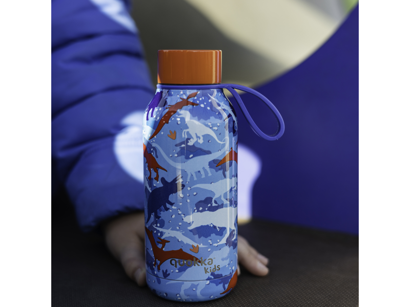 Nerezová termoláhev Solid Kids s poutkem Dinosaur 330 ml