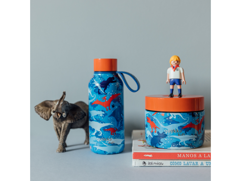 Nerezová termoláhev Solid Kids s poutkem Dinosaur 330 ml