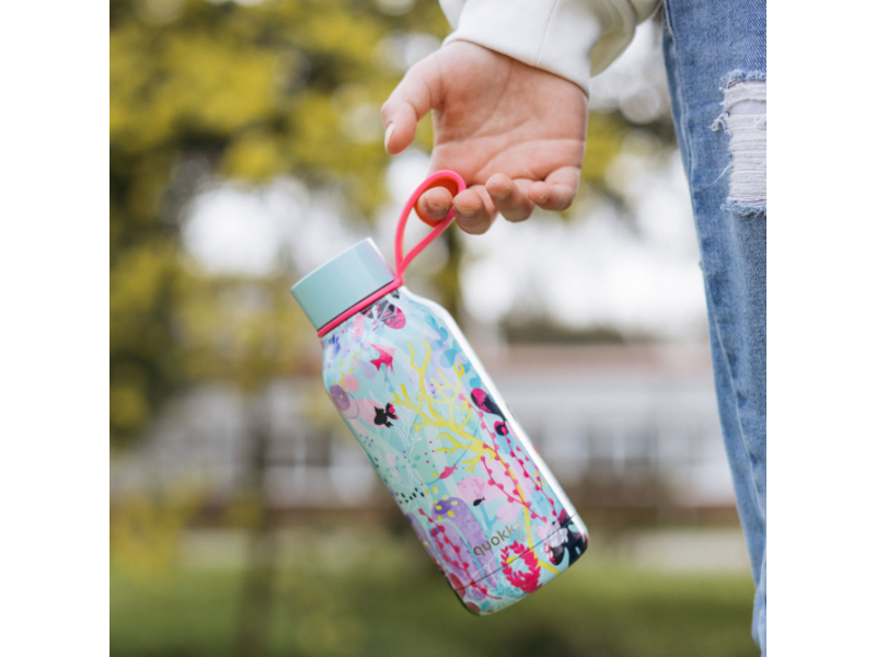 Nerezová termoláhev Solid Kids s poutkem Underwater 330 ml