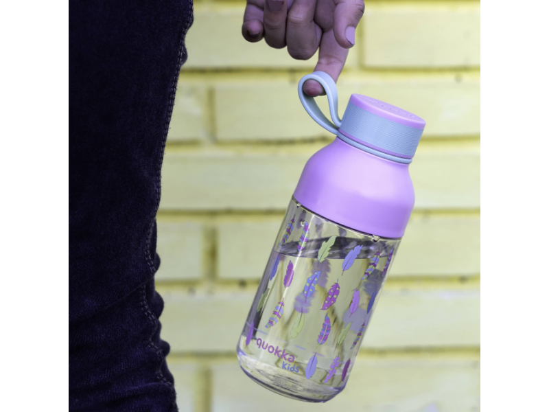 Plastová láhev Ice Kids s poutkem Feathers 430 ml