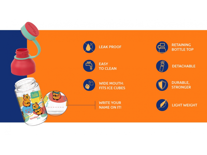 Plastová láhev Ice Kids s poutkem Cactus 430 ml