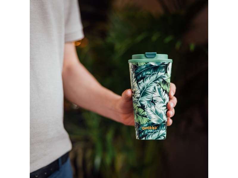 Plastový cestovní hrnek Flux Ditsy Jungle 450 ml