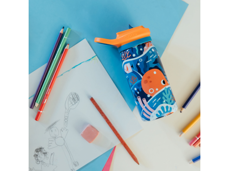 Nerezová termoláhev s pítkem Pop Kids Ocean 445 ml