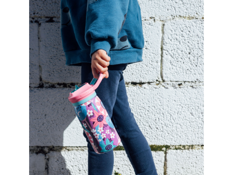 Nerezová termoláhev s pítkem Pop Kids Blooming Garden 445 ml