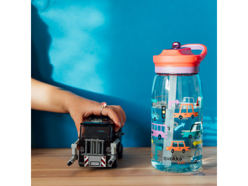 Plastová láhev s pítkem Glow Kids Cars 580 ml