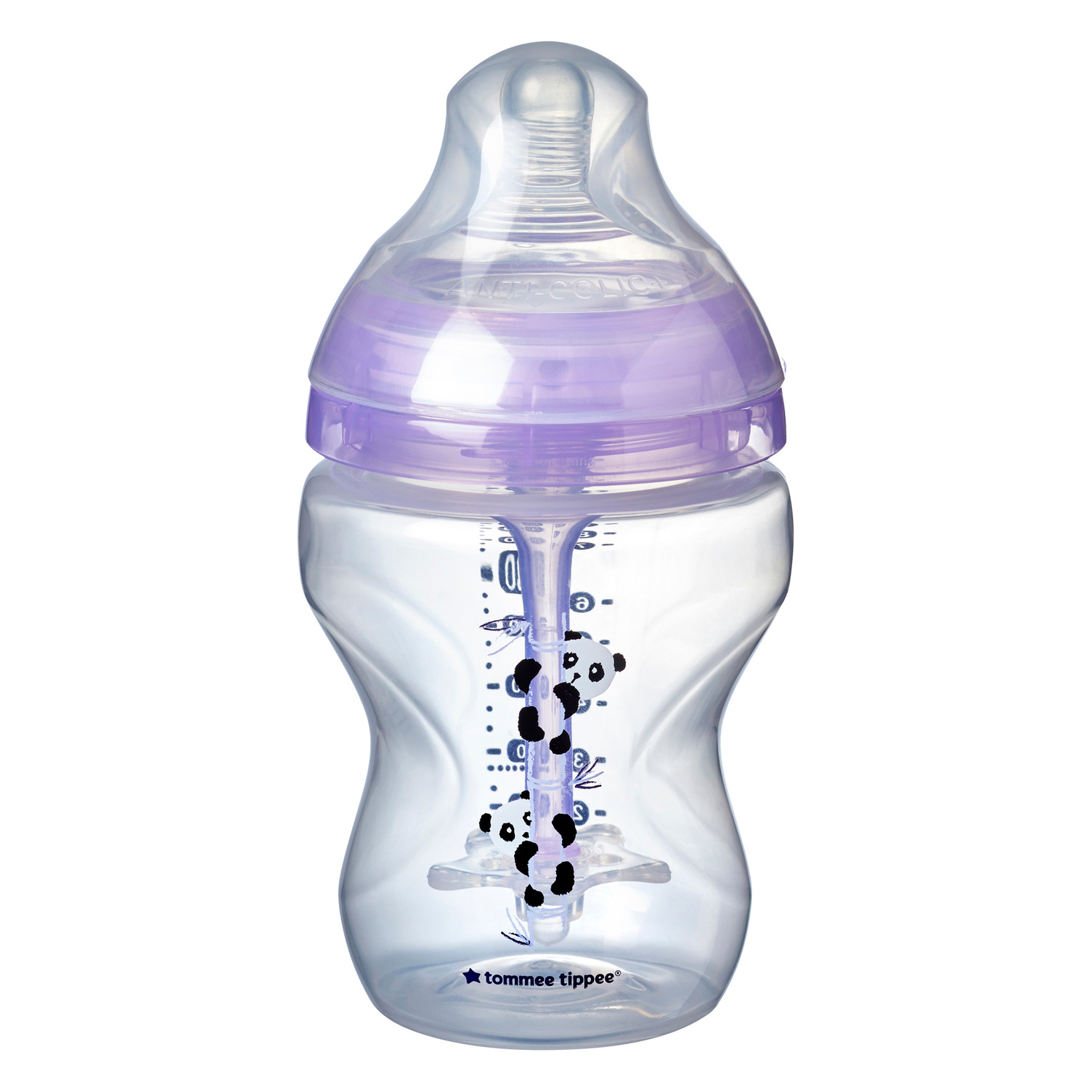 Dojčenská fľaša C2N ANTI-COLIC Girl 260ml 0m+