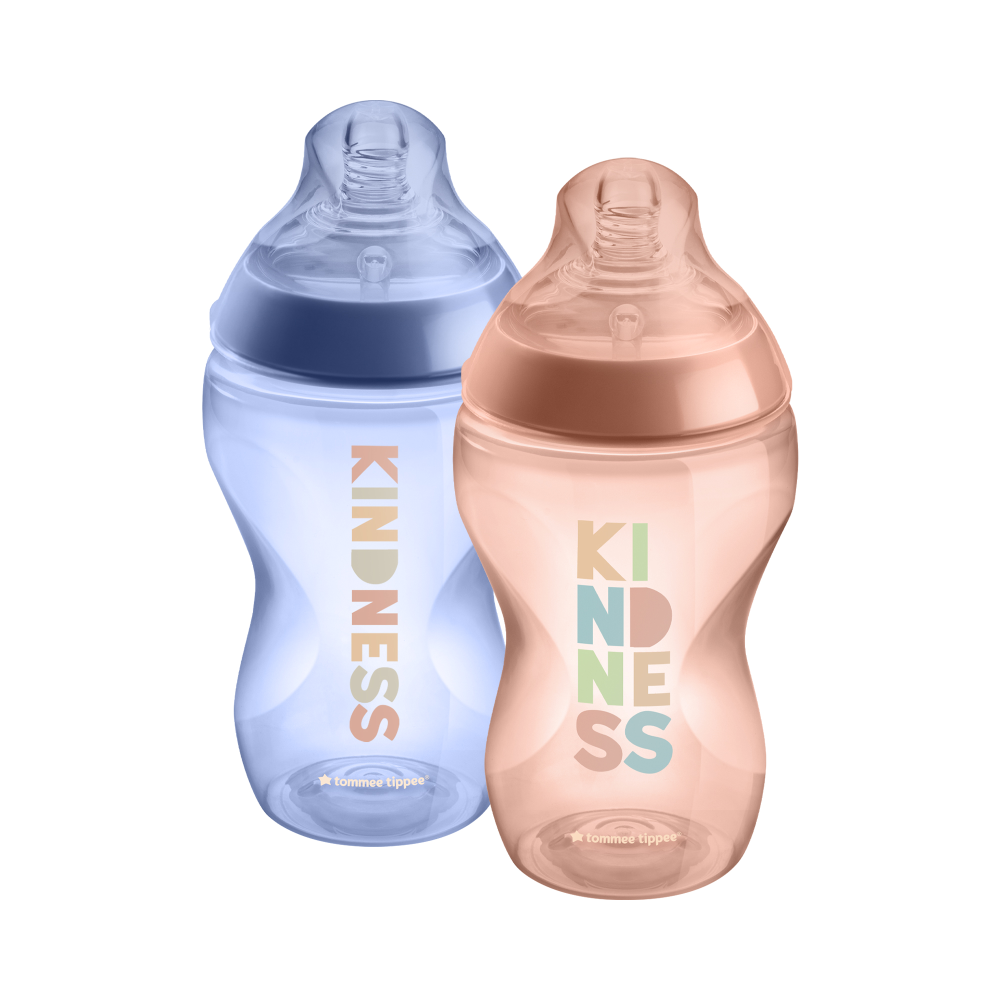 Dojčenská fľaša C2N potlač Girl 2ks 340ml 3m +