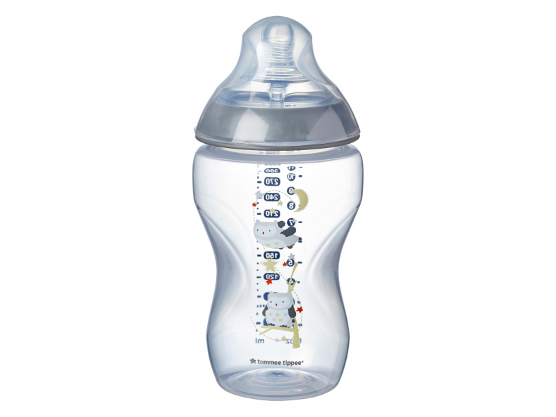 Tommee Tippee Kojenecká láhev C2N modrá 340ml 3m+