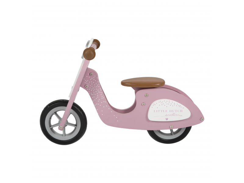 Little Dutch Odrážadlo Scooter drevo Pink